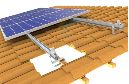 Adjustable Aluminium Tile Roof Hook Solar Mounting